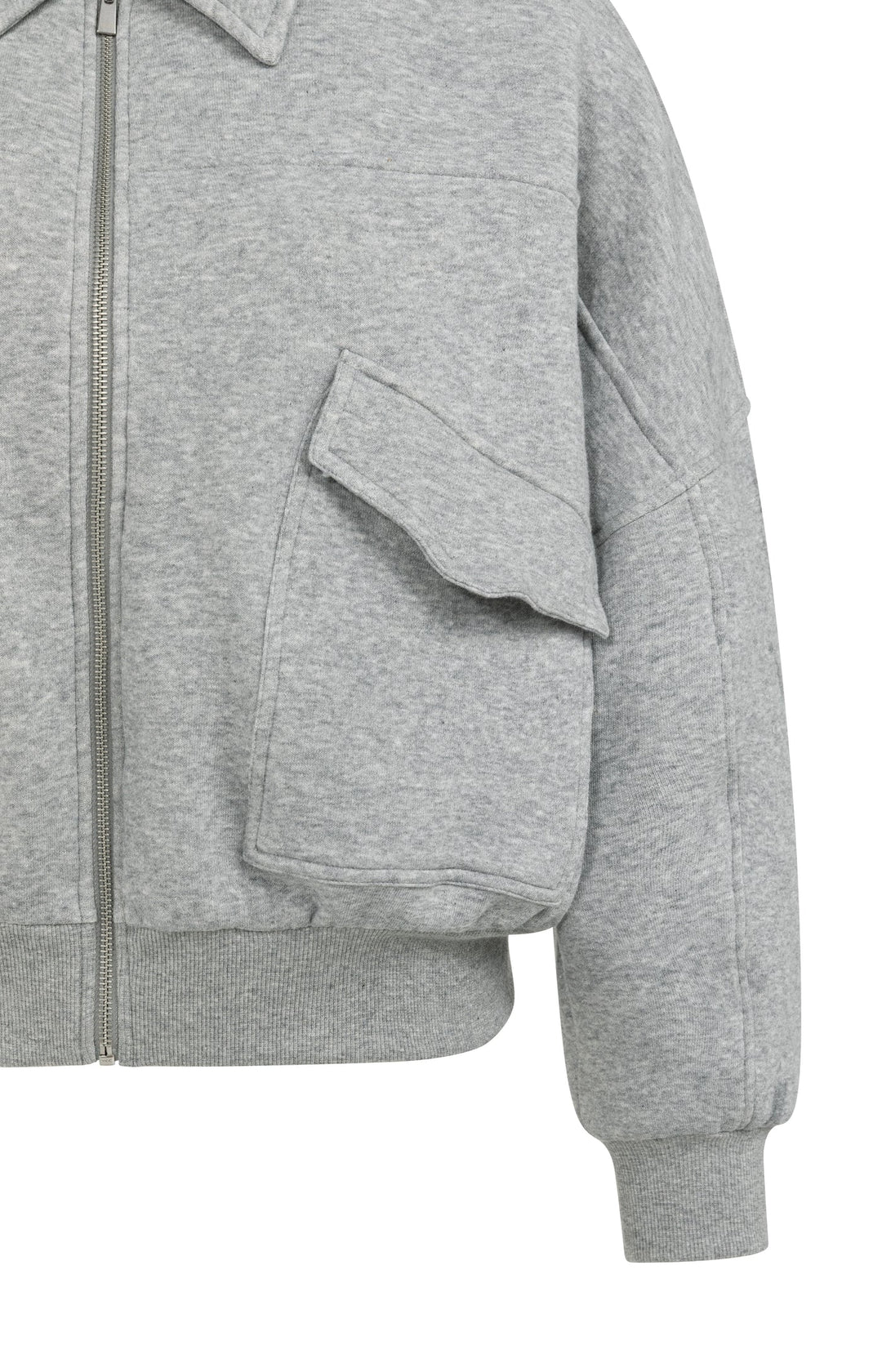 YAYA Grey Zipped Sweat Jacket