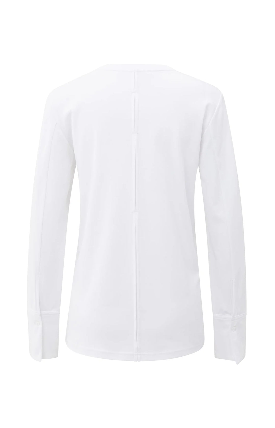 YAYA White Long Sleeve Jersey Top