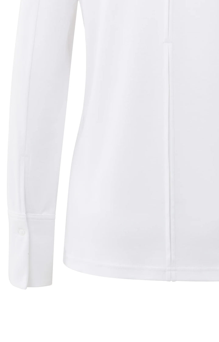 YAYA White Long Sleeve Jersey Top
