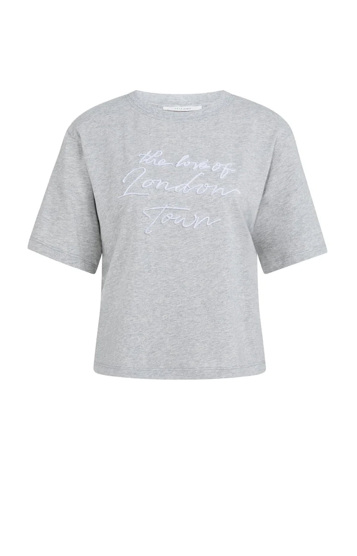 YAYA White Soft Flock Print Top