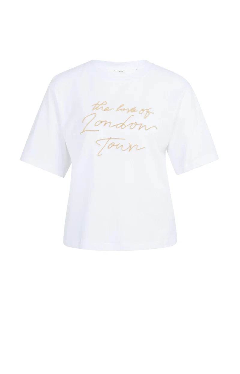 YAYA Yellow Soft Flock Print Top