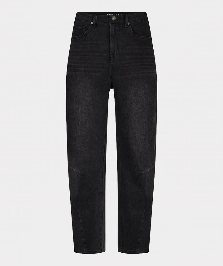 EsQualo Barrel Denim Jeans, Dark Grey