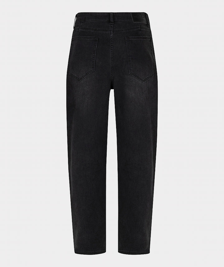 EsQualo Barrel Denim Jeans, Dark Grey
