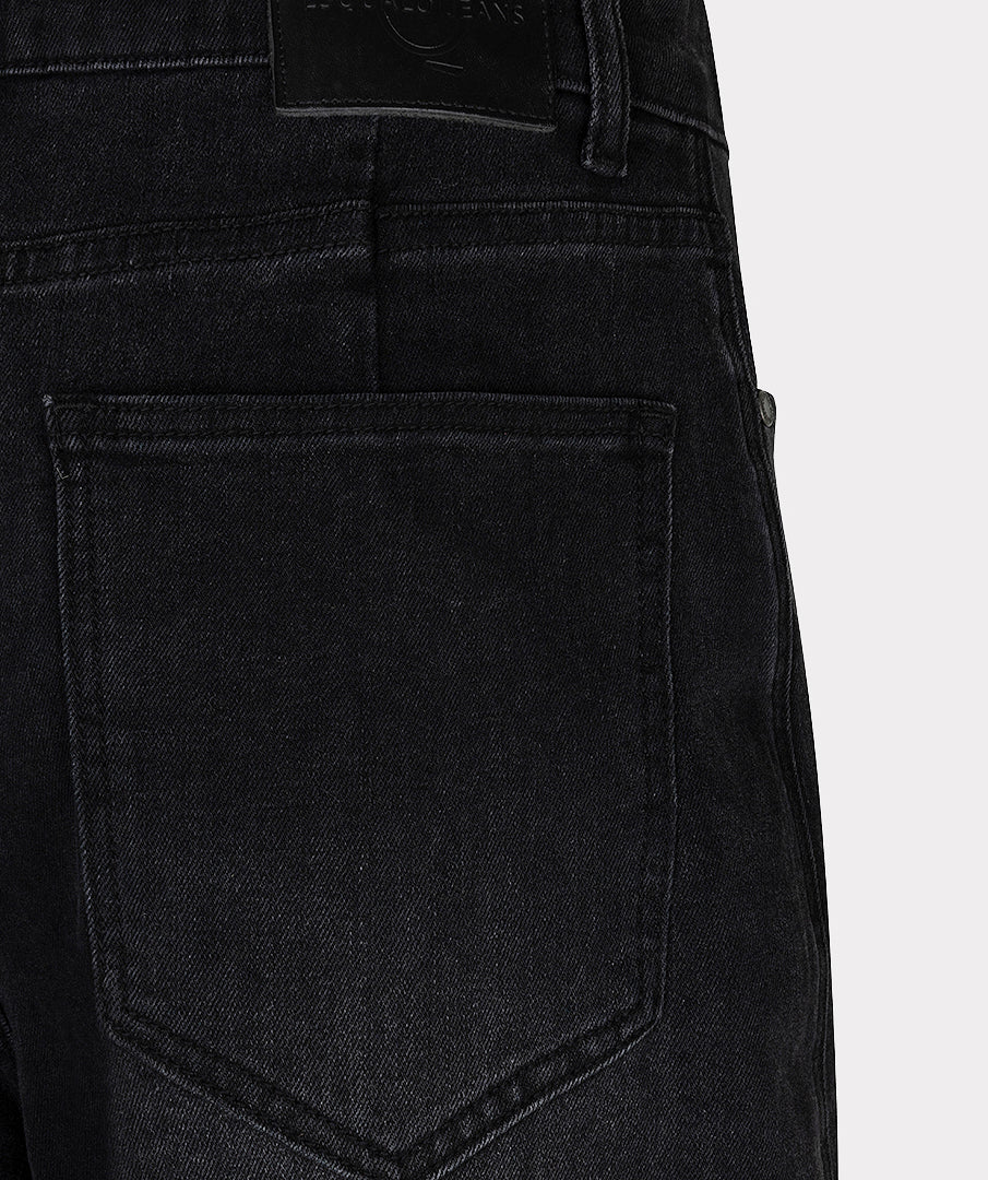 EsQualo Barrel Denim Jeans, Dark Grey