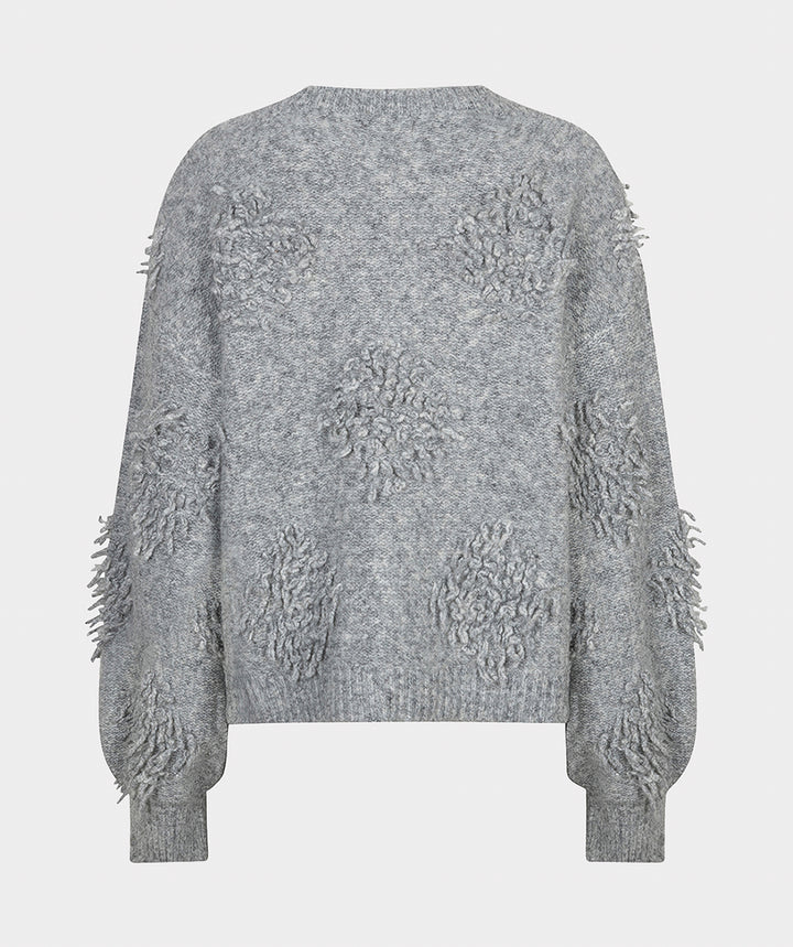 EsQualo 3D Fringes Jumper, Grey