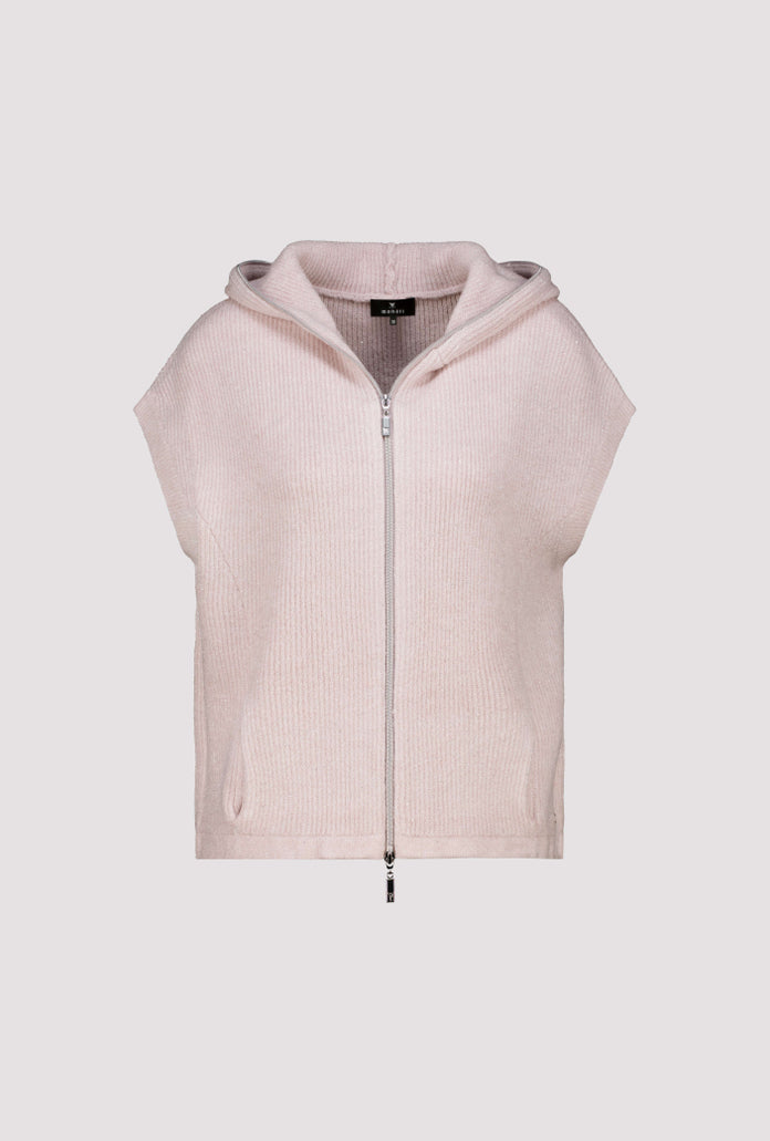 Monari Knitted Vest with a Full Zip