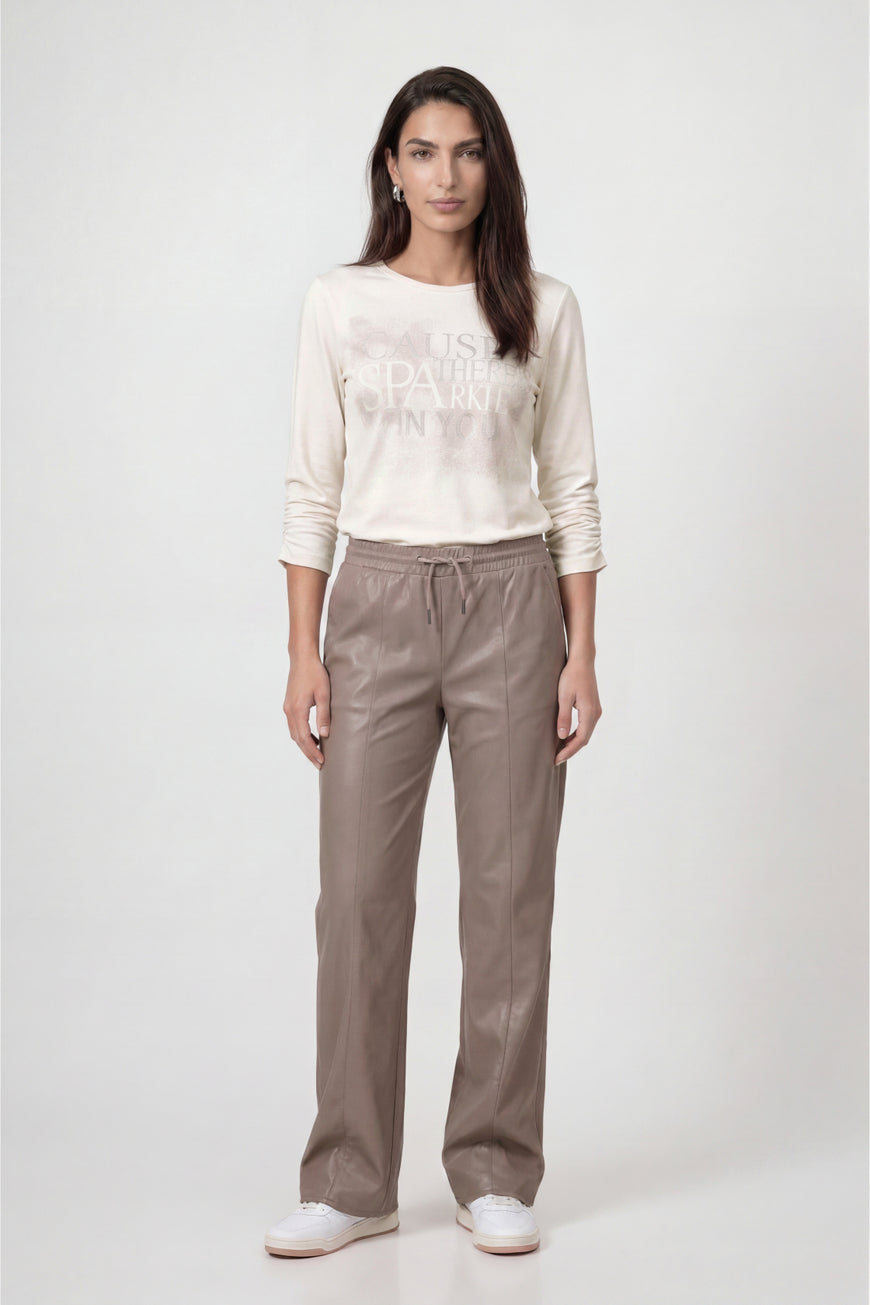 Monari Sweatshirt with Jewelry Details, Beige