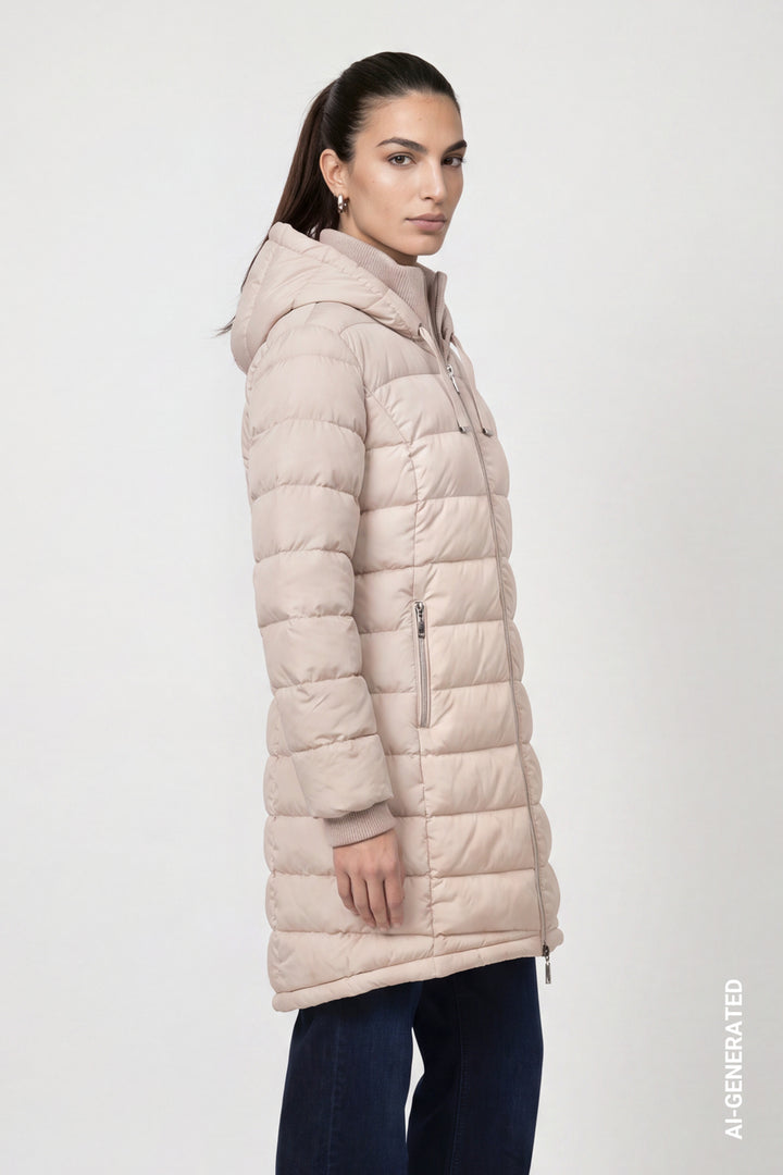 Monari Quilted Cappuccino Coat