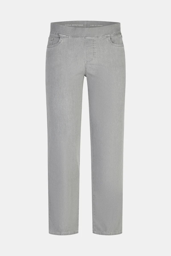 Anna Montana Angelika Jump In Slim Fit Grey Denim Jeans
