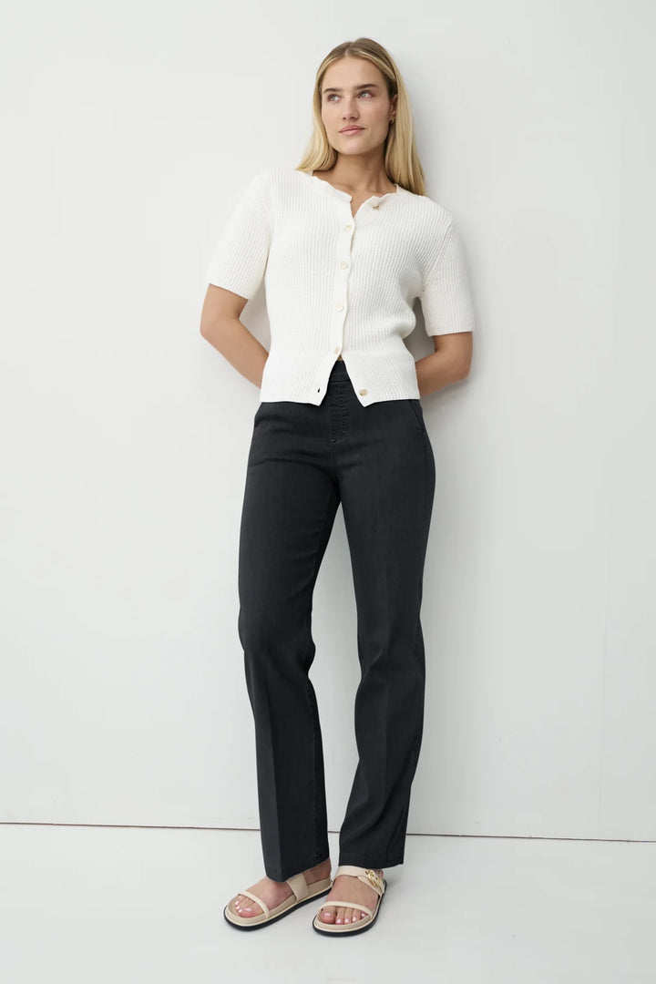 Anna Montana Mila Wide Leg 31"L Flexi Black Jeans