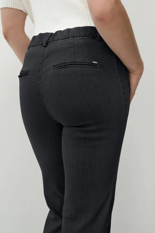 Anna Montana Mila Wide Leg 31"L Flexi Black Jeans