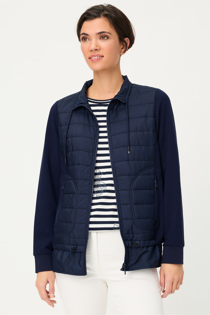 Olsen Ink Blue Long Sleeve Jersey Jacket