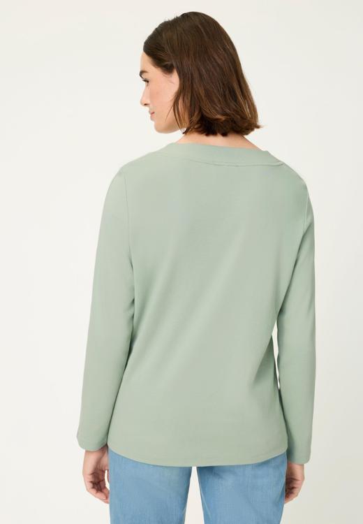 Olsen Salvia Green Floral Long Sleeve Sweatshirt