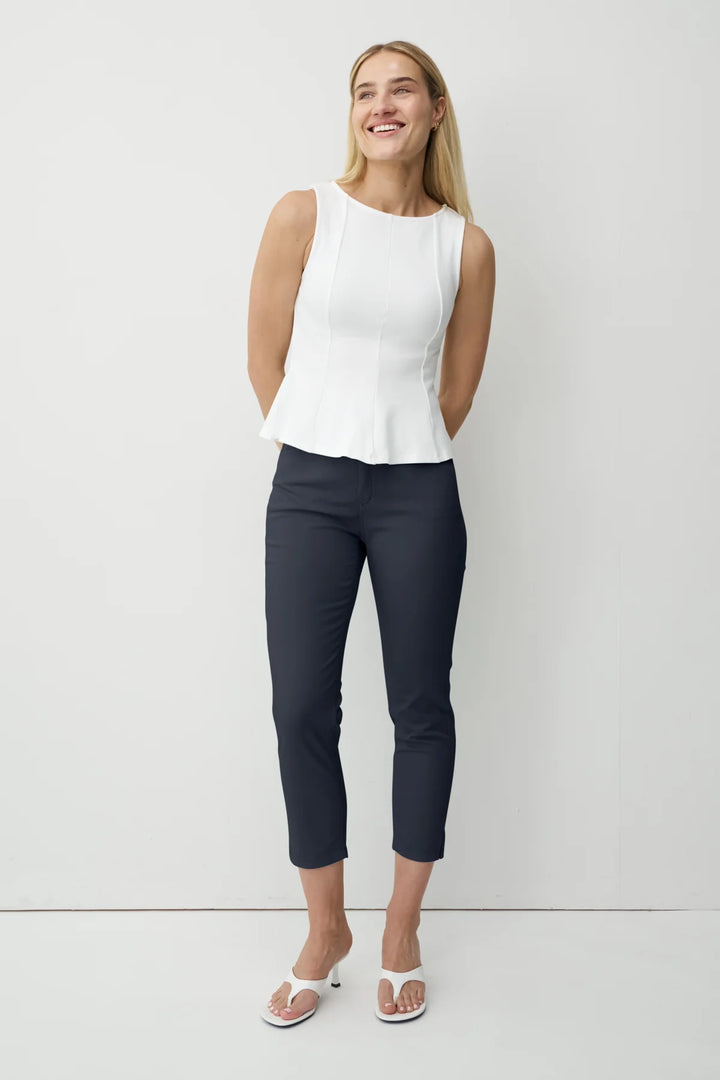 Anna Montana Zurich Slim 7/8 Marine Trousers