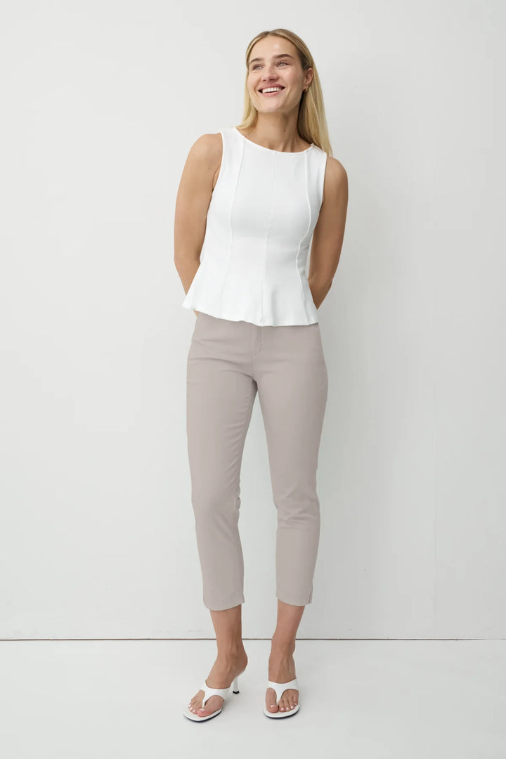 Anna Montana Zurich Slim 7/8 Sand Trousers