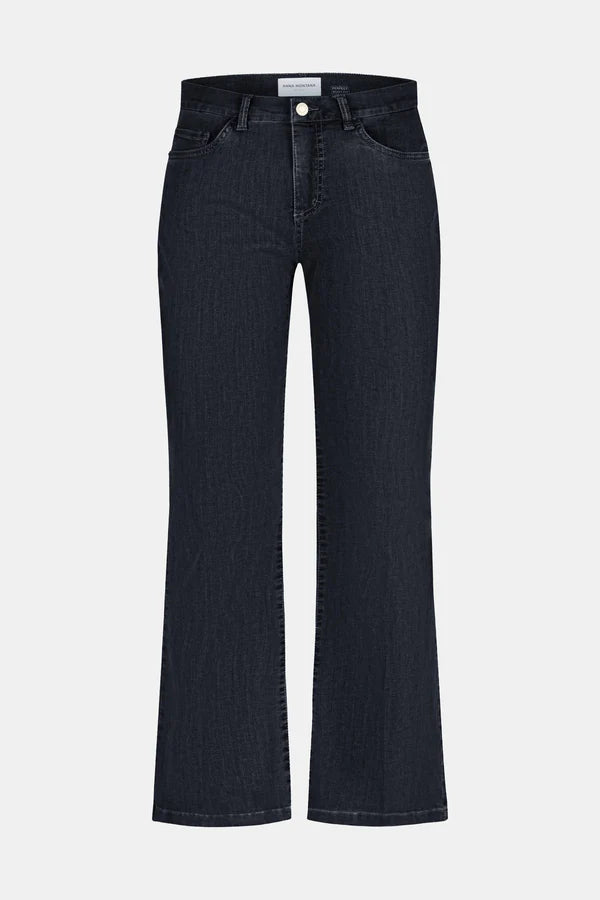 Anna Montana Finja Flared Black Denim Jeans