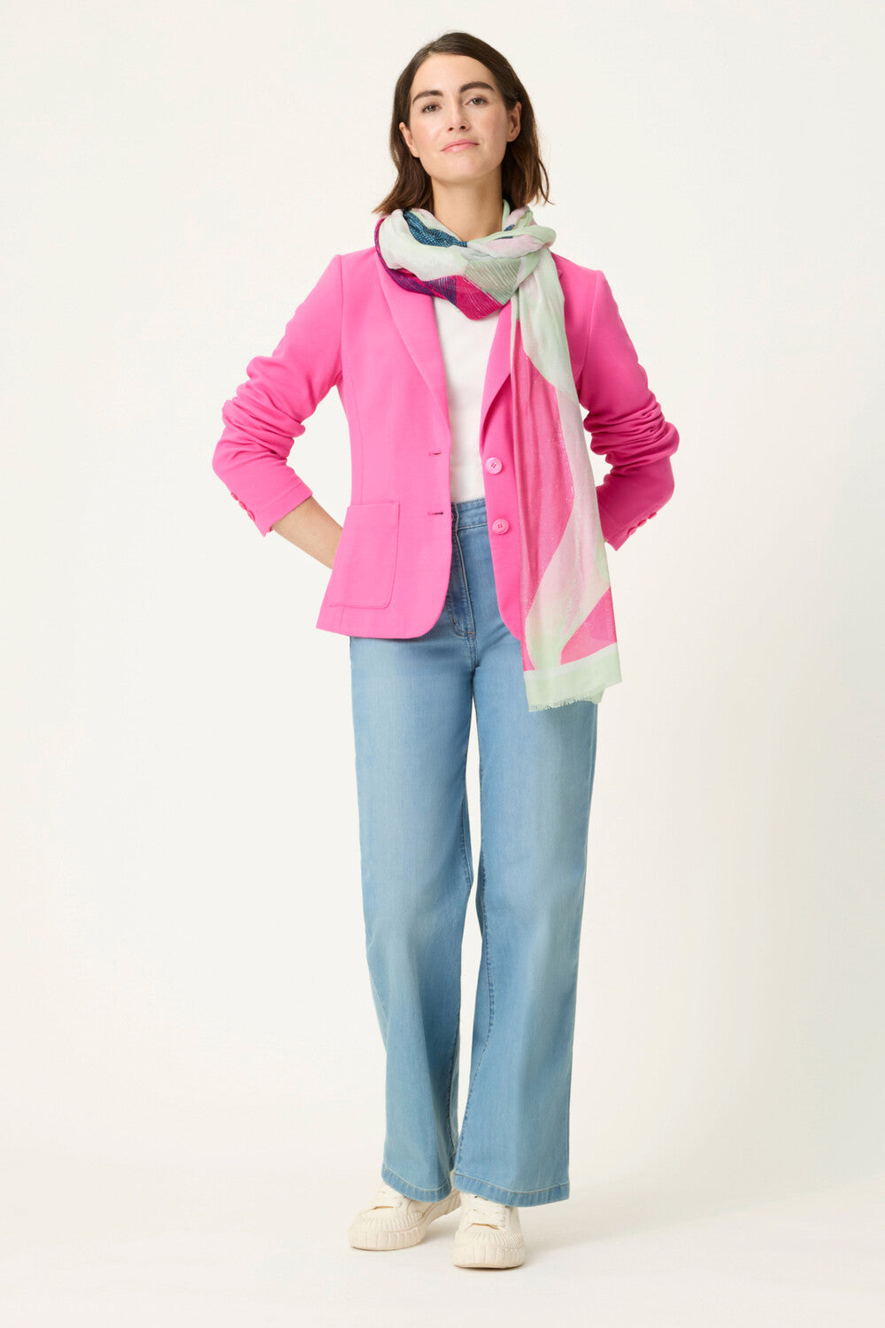 Olsen Fuchsia Woven Scarf