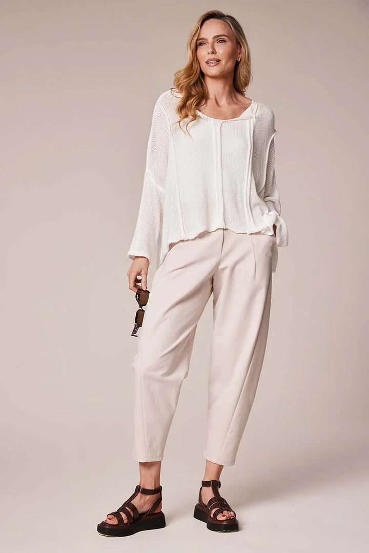Decollage Sand Barrel Leg Trousers