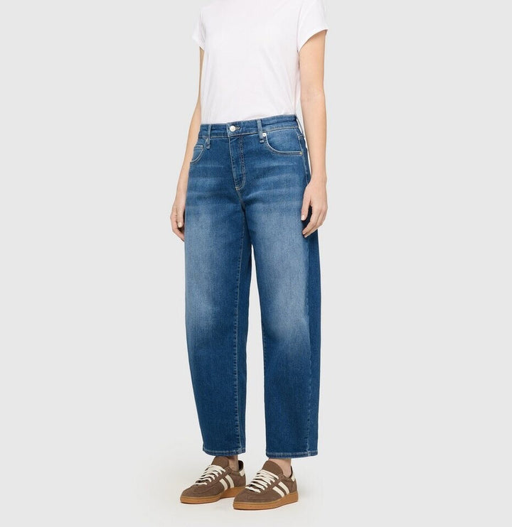 Mac Jeans Danni Barrel Midblue Used Washed Denim Jeans