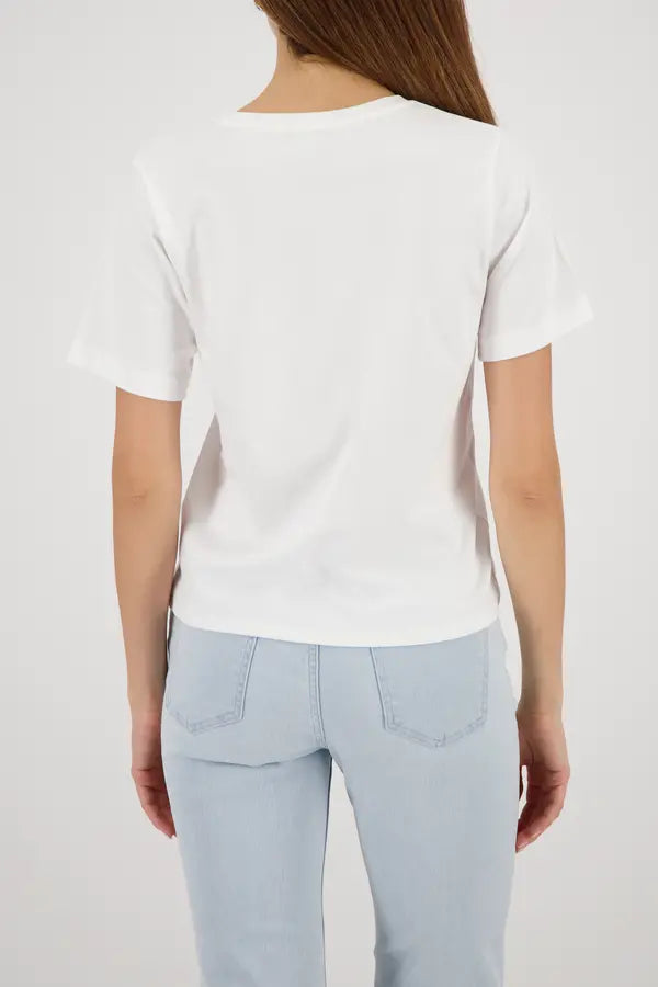 Monari Off White Print Top