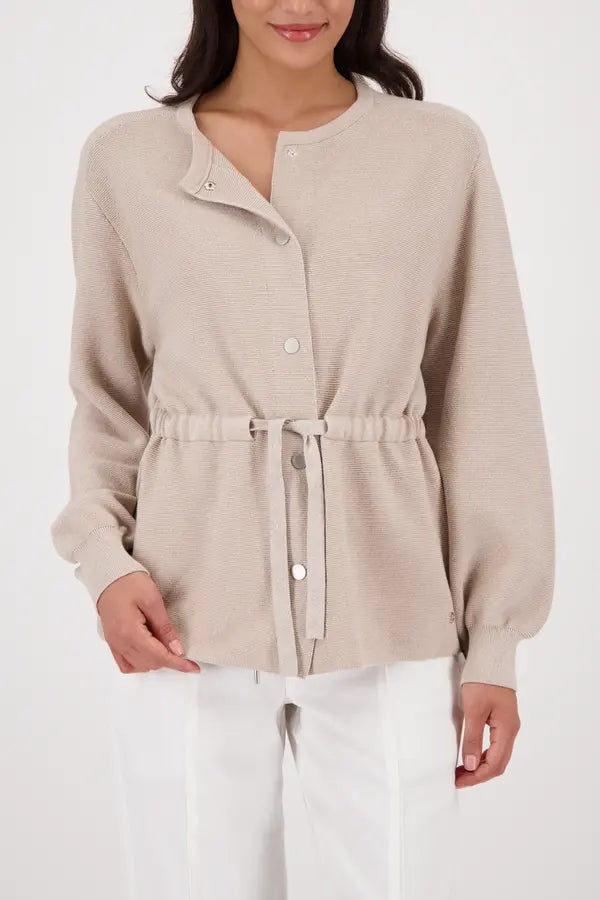 Monari Sand Waistband Cardigan