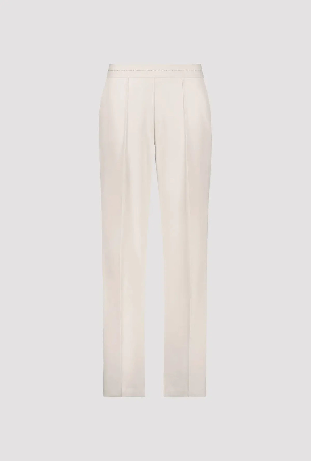 Monari Beige Straight Leg Jogger Trousers