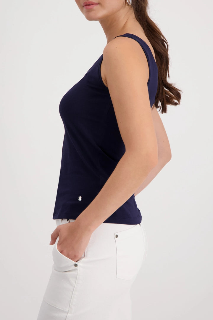 Monari Navy Basic Vest Top