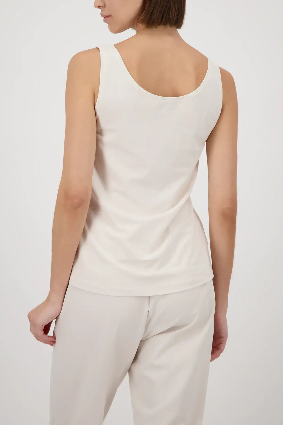 Monari Beige Basic Vest Top