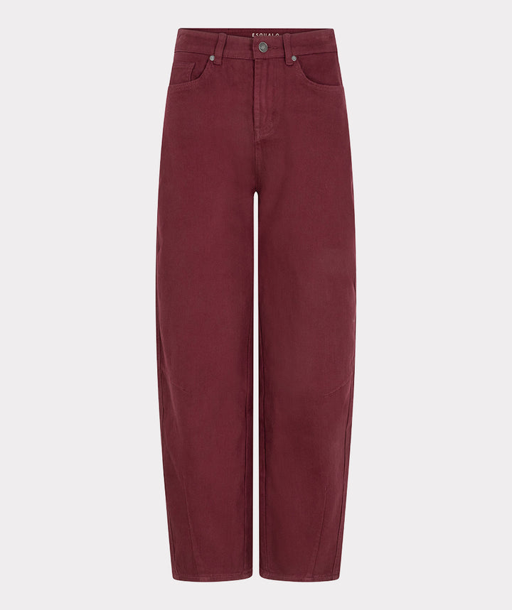 EsQualo Barrel Denim Jeans, Merlot