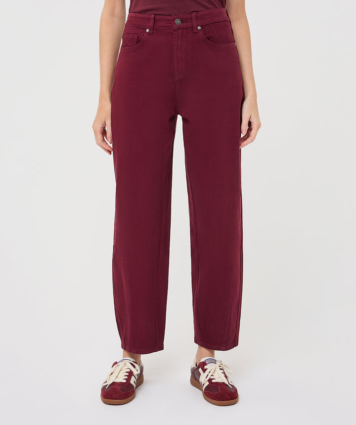 EsQualo Barrel Denim Jeans, Merlot