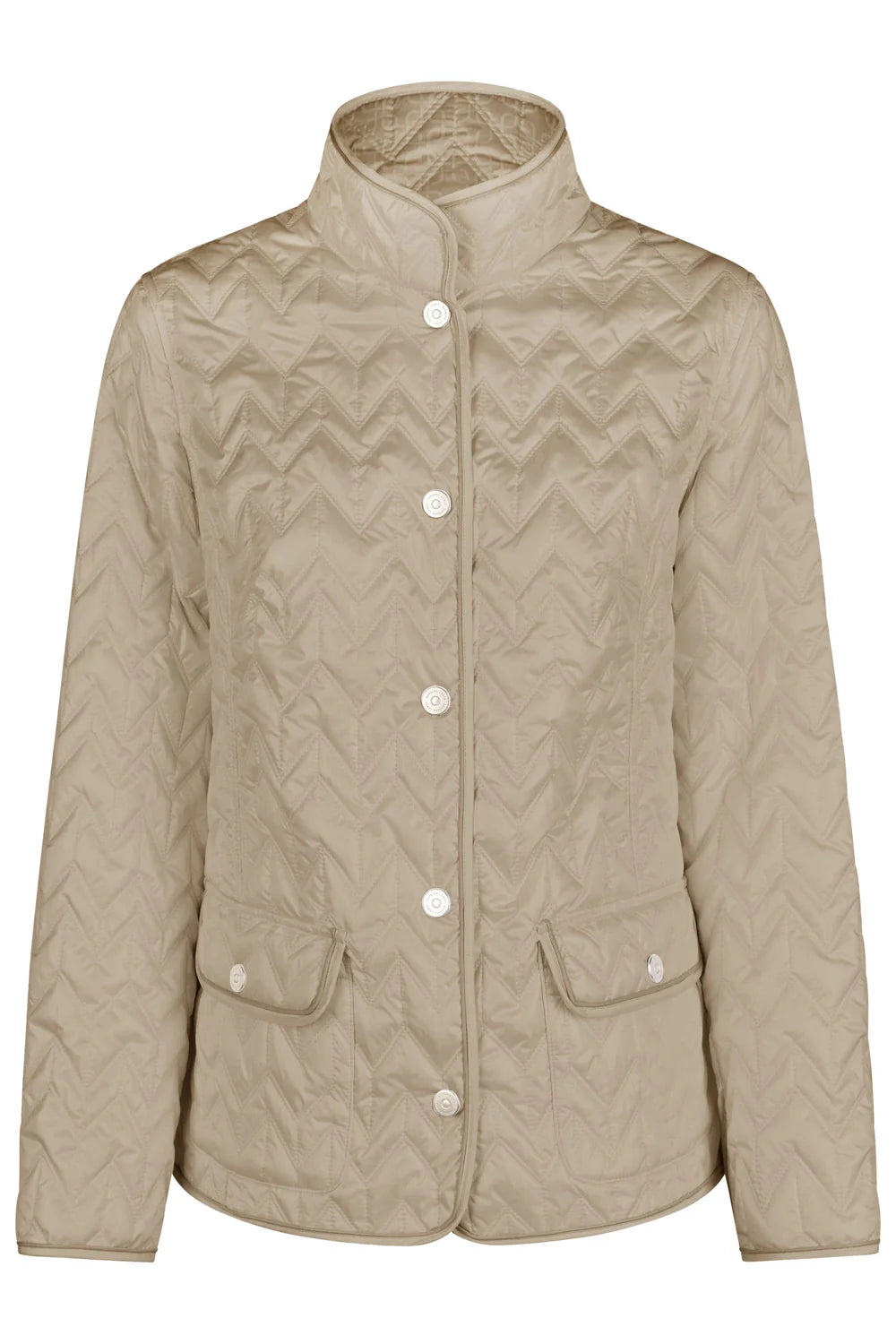 Barbara Lebek Beige Reversible Quilted Jacket