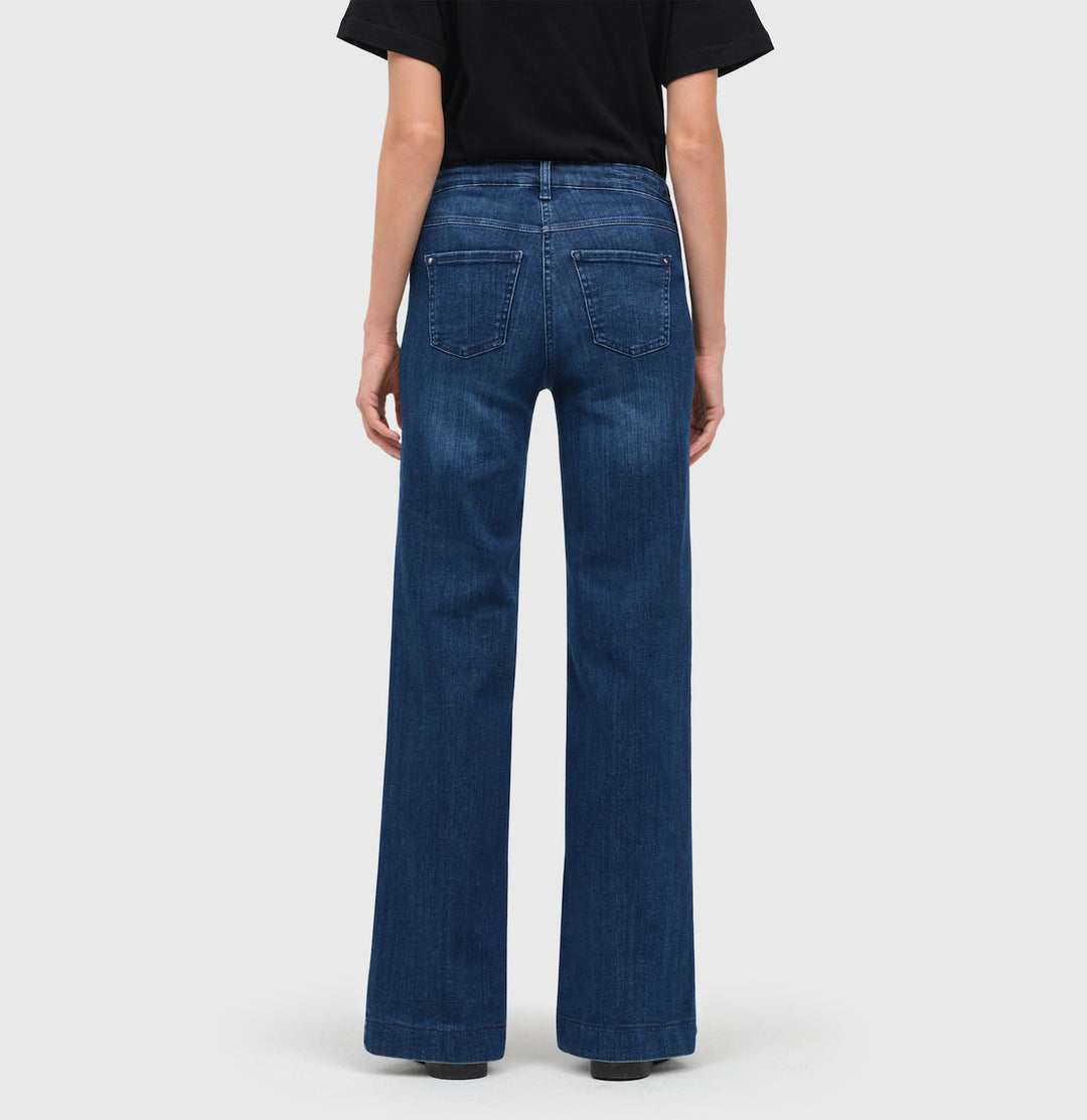 Mac Jeans Dream Wide Denim Cobalt Authentic Wash Jeans
