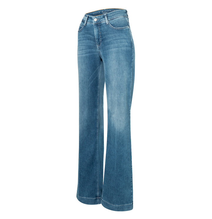 Mac Jeans Dream Wide Mid Blue Wash Dream Wonder Light Denim Jeans