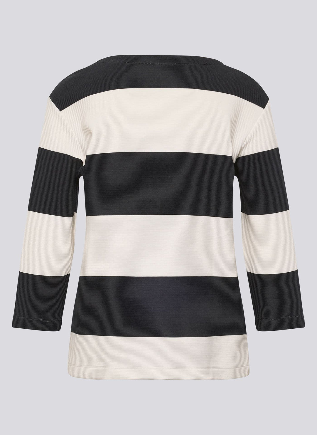 Rabe Beige Striped Round Neck Sweater
