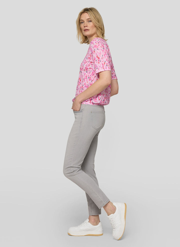 Rabe Pink Floral Heart Pattern Top