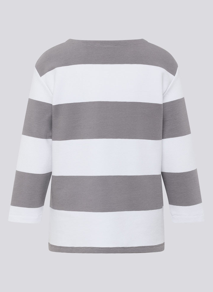 Rabe Striped Ringed 3/4 Length Sleeve Top
