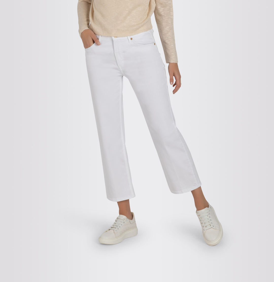 Mac Jeans Culotte White Lightweight Denim Jeans