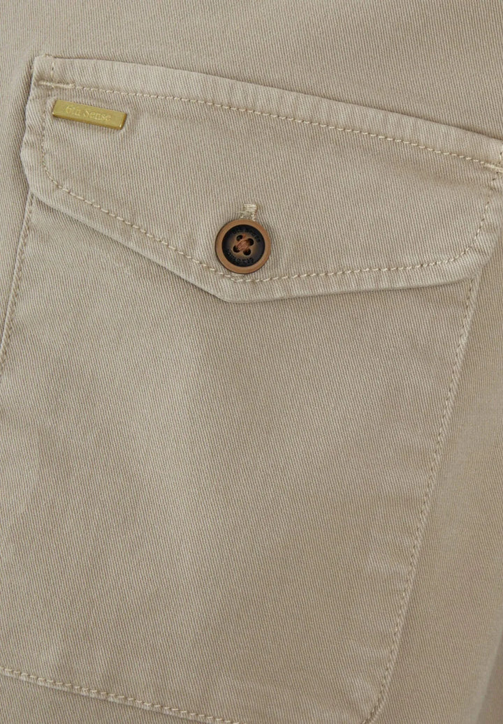 6th Sense Twill Overshirt, Dark Khaki
