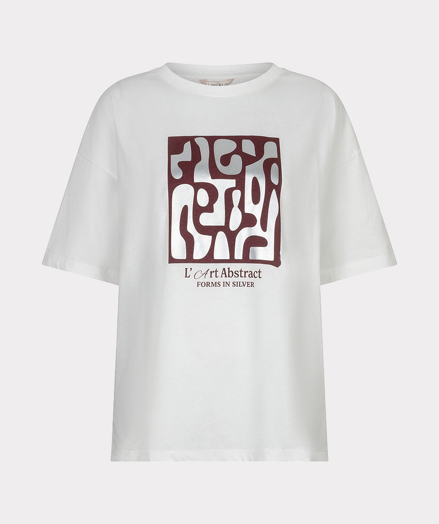 EsQualo 'Forms' T-shirt, Merlot