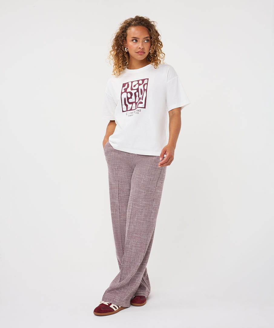 EsQualo 'Forms' T-shirt, Merlot