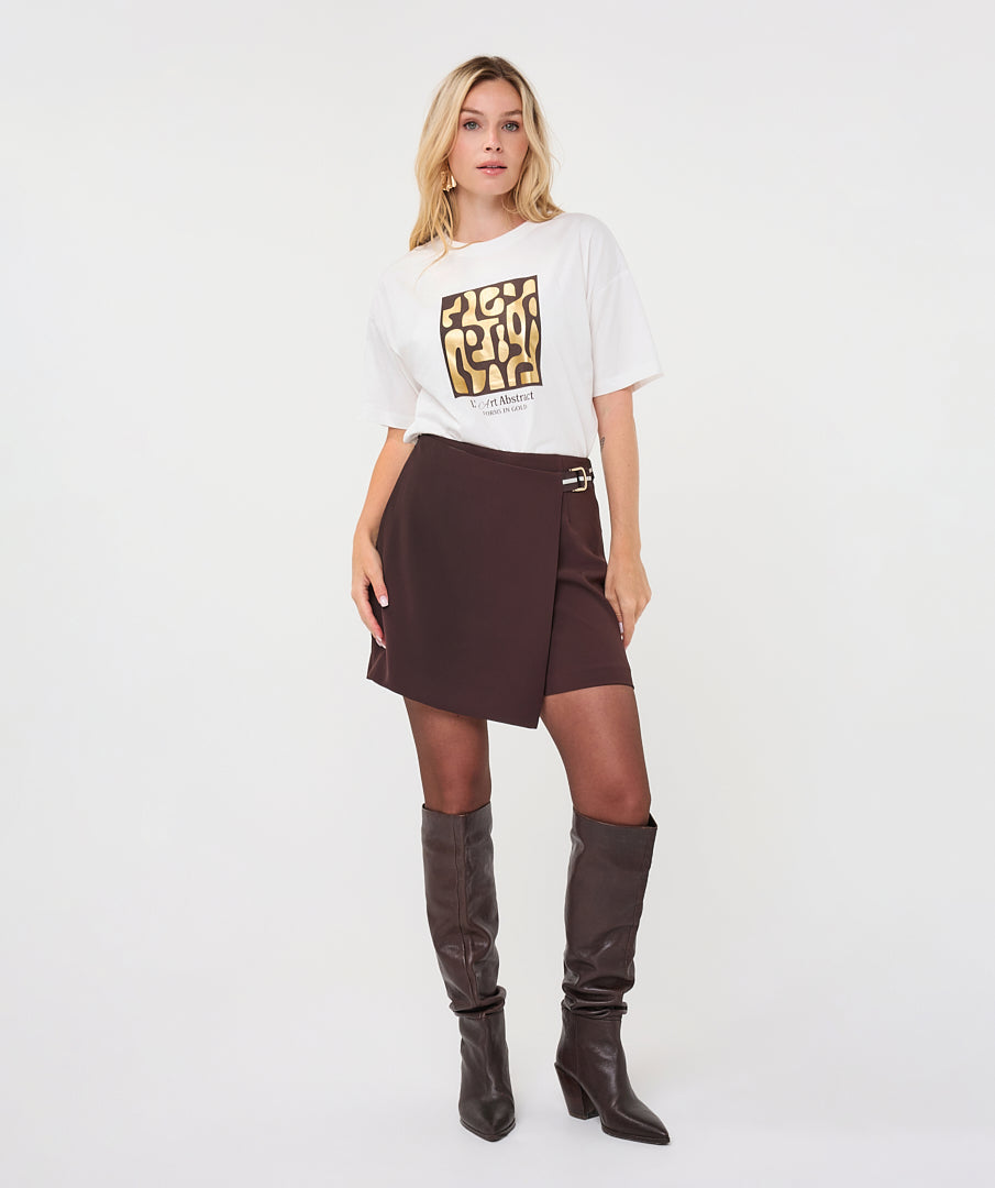 EsQualo 'Forms' T-shirt, Cacao