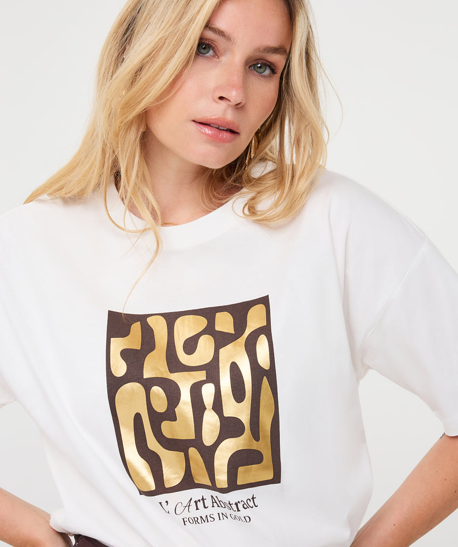 EsQualo 'Forms' T-shirt, Cacao