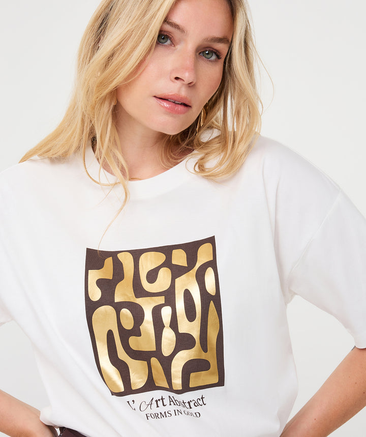 EsQualo 'Forms' T-shirt, Cacao