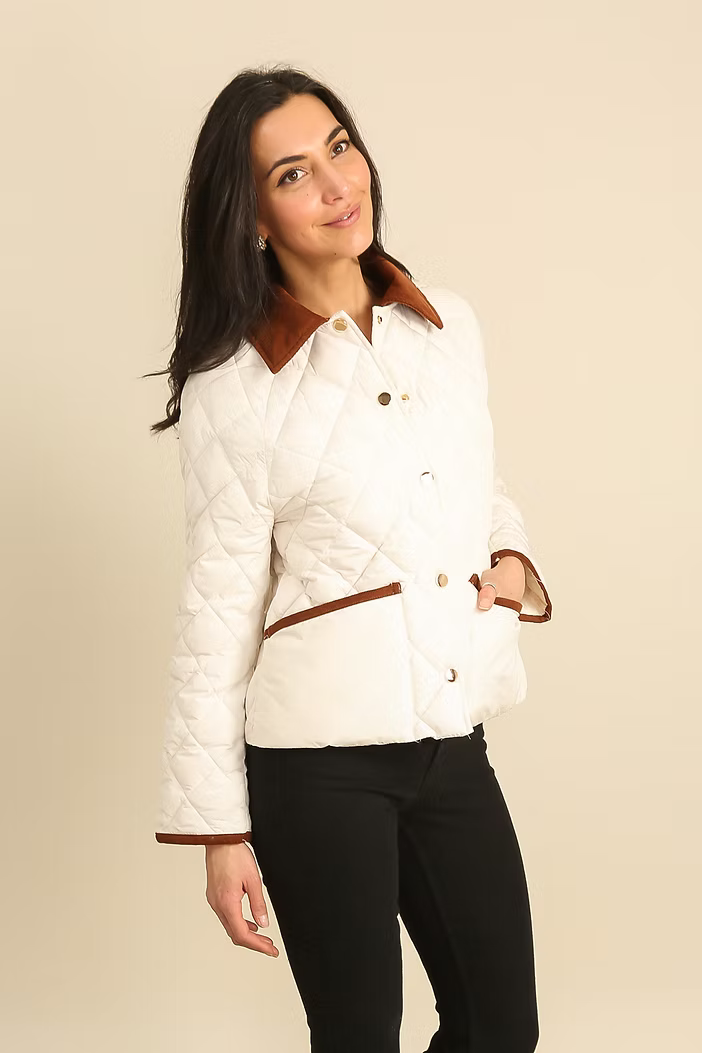 Short Diamond Quilted Jacket