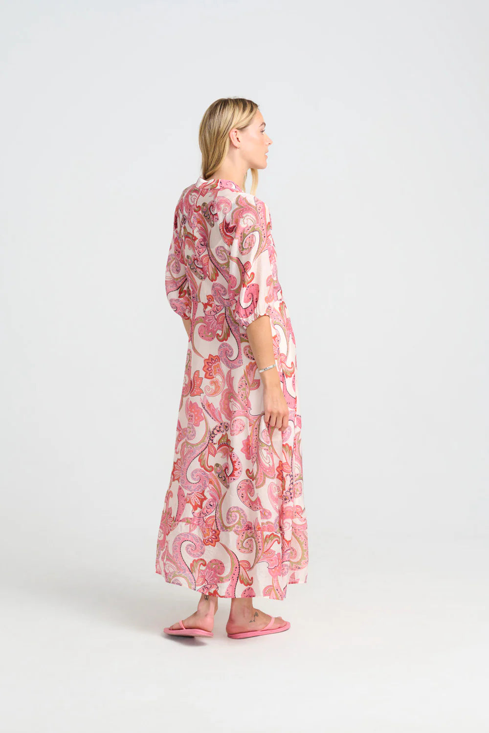 Costamani Pink Daffodil Long Dress