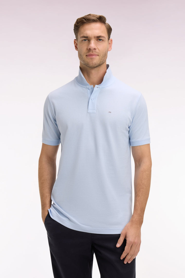 Eden Park Sky Blue Regular Fit Polo Shirt