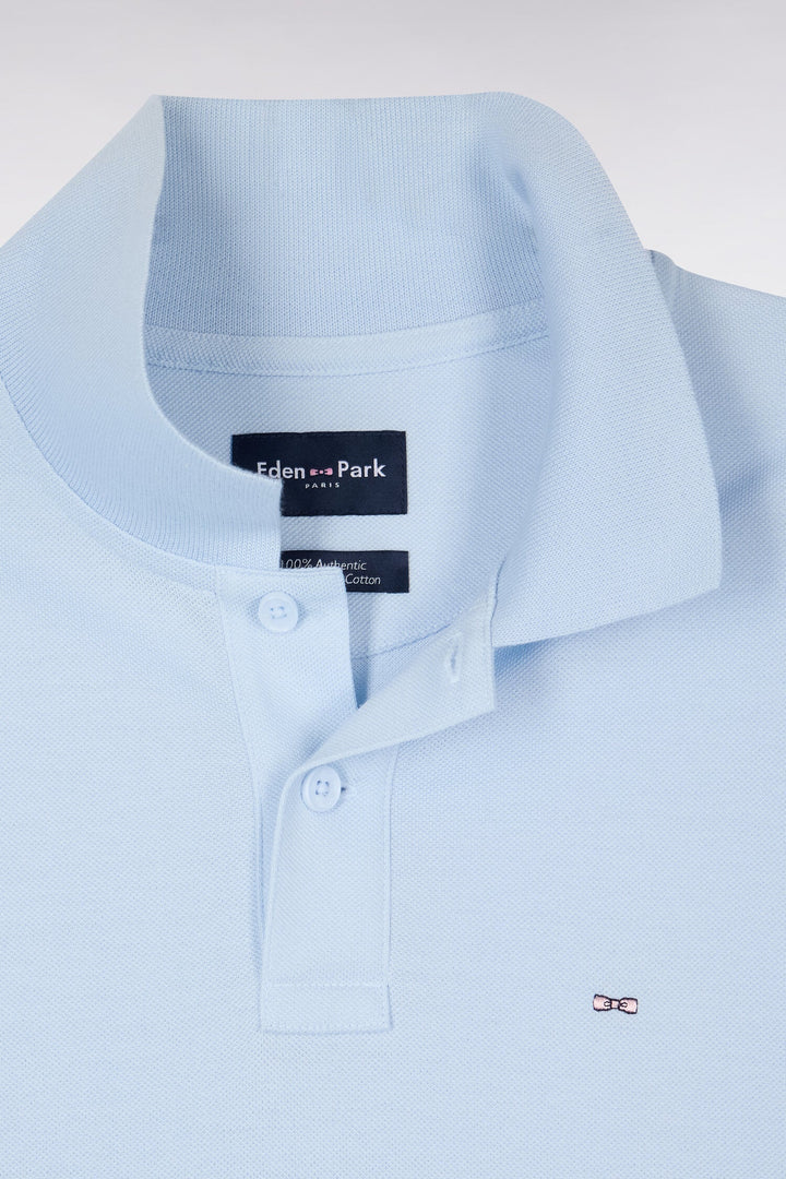 Eden Park Sky Blue Regular Fit Polo Shirt