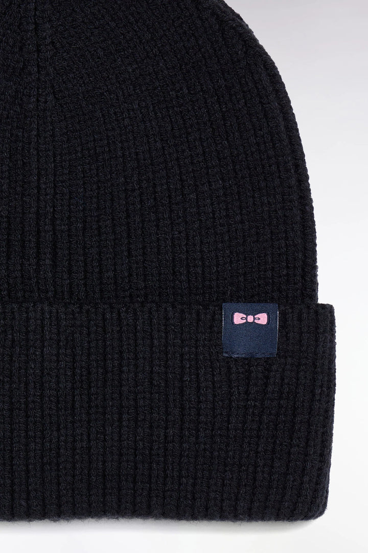Eden Park Ribbed Knit Hat, Navy
