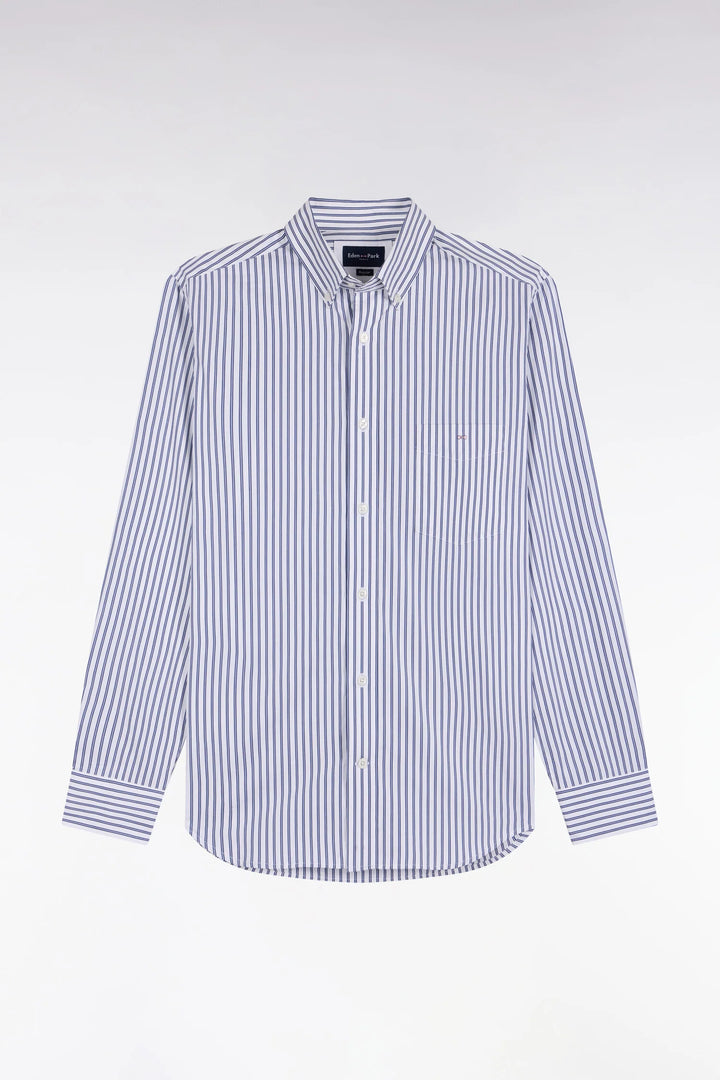 Eden Park Striped Straight Cut Shirt, Navy & White