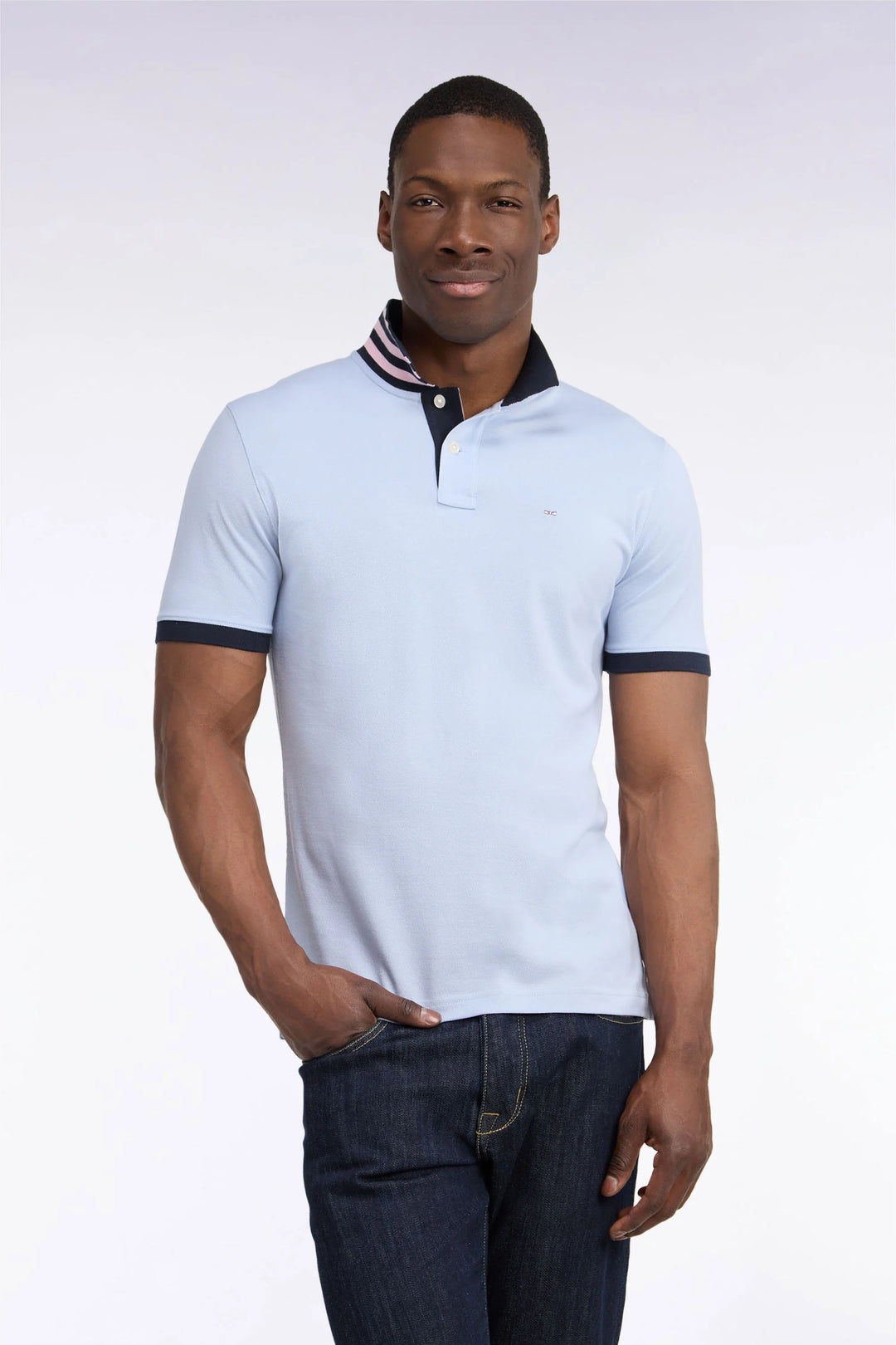 Eden Park Pima Cotton Polo Shirt, Blue